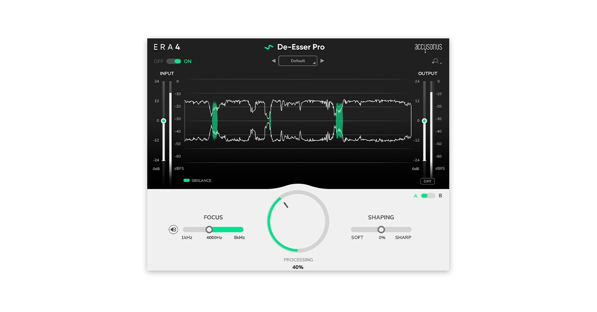 Accusonus Era De-Esser Pro plugin