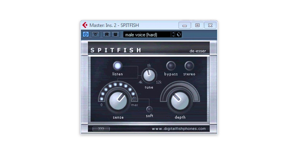 digitalfishphones spitfish free de-esser plugin