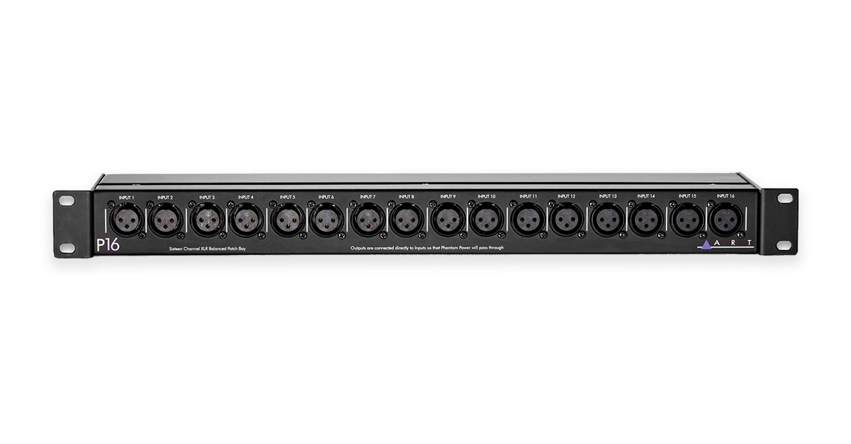 art p16 xlr patchbay