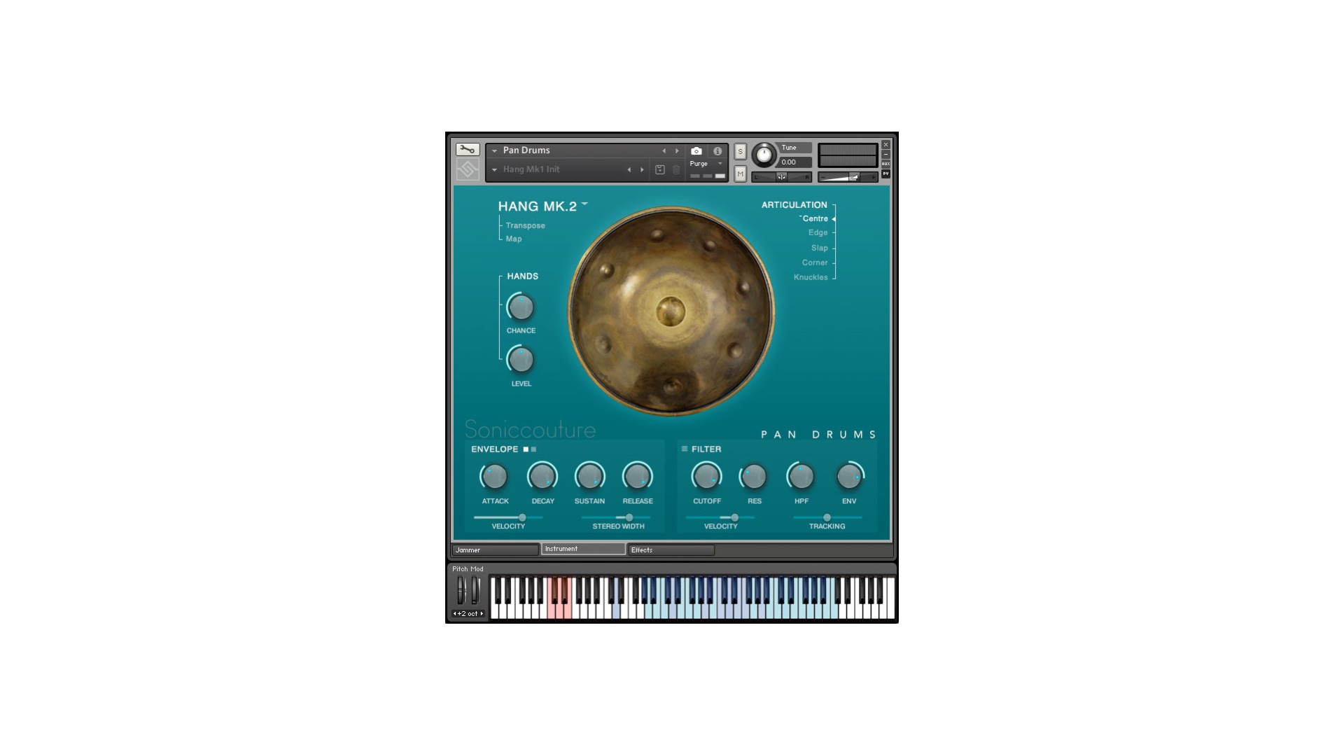 soniccouture pan drums kontakt library