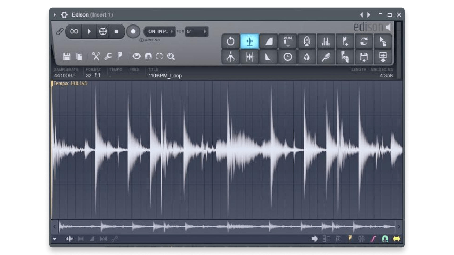 Edison is FL Studio&#039;s in-depth audio editing tools.