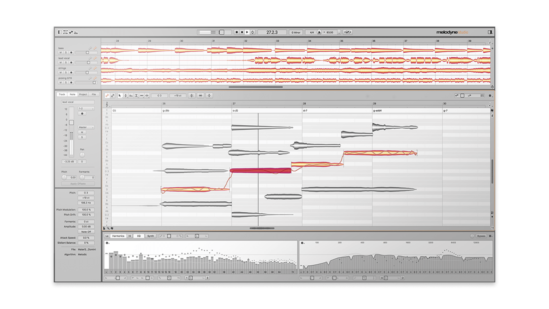 Alguns consideram o Celemony Melodyne como padrão da indústria.