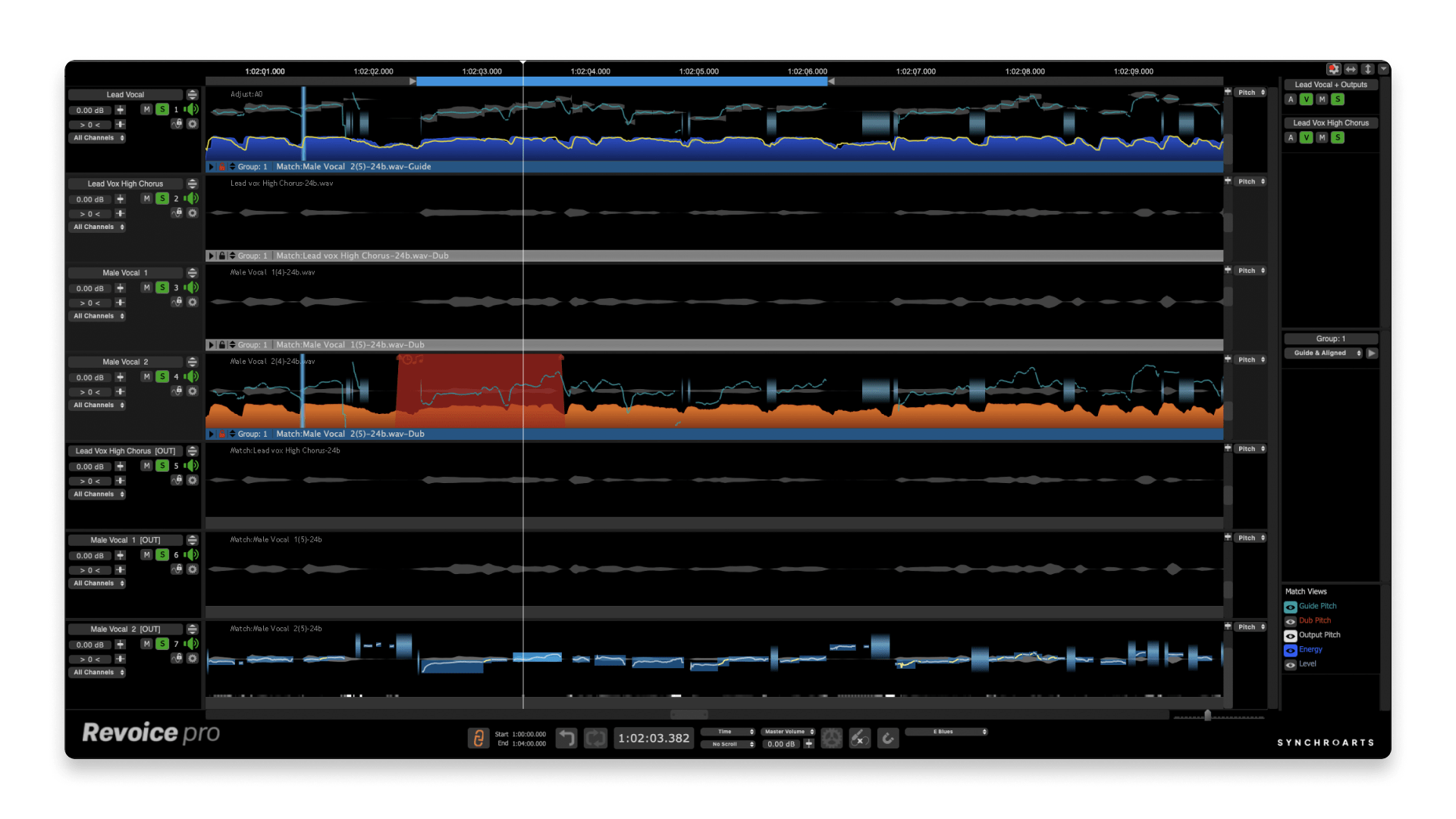 Revoice Pro 5 è una suite completa di editing vocale.