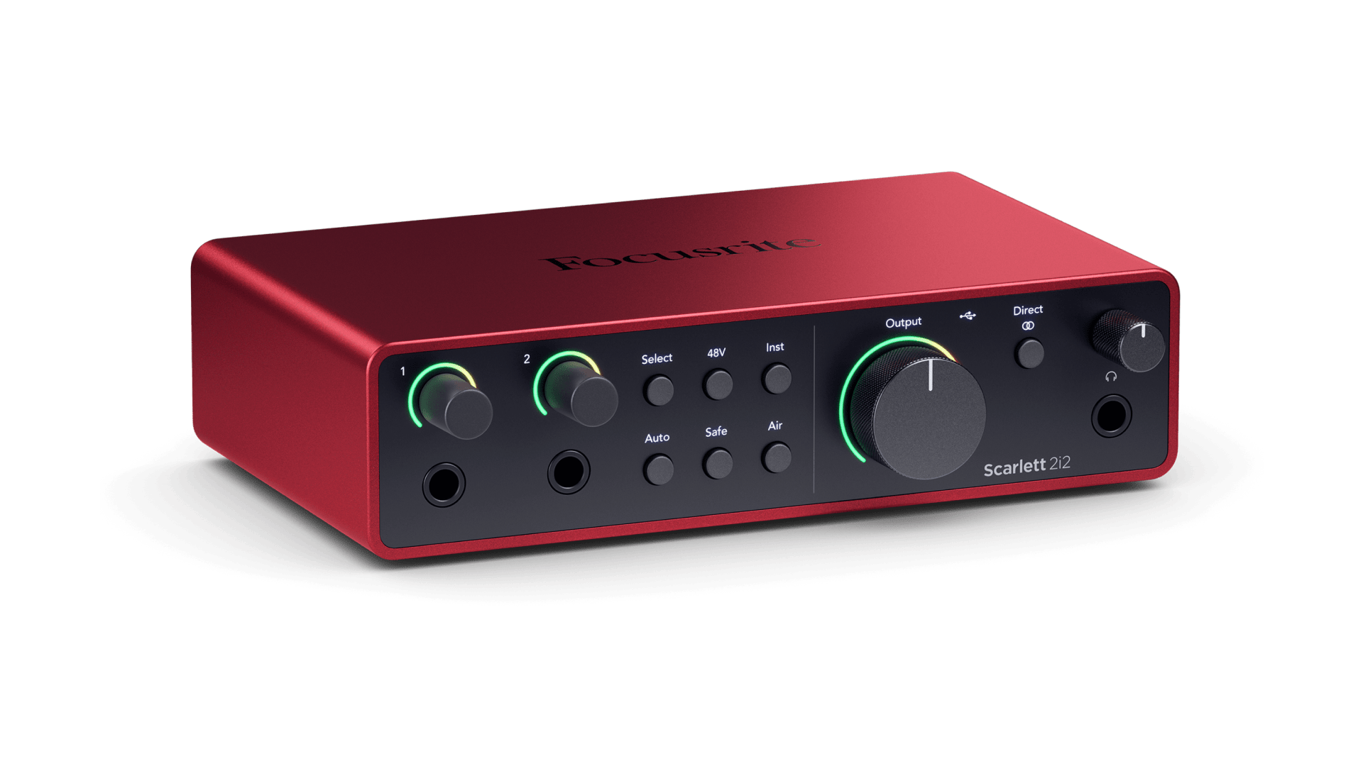 Scarlett&#039;s 2i2 is a solid audio interface that offers two mic and line inputs.