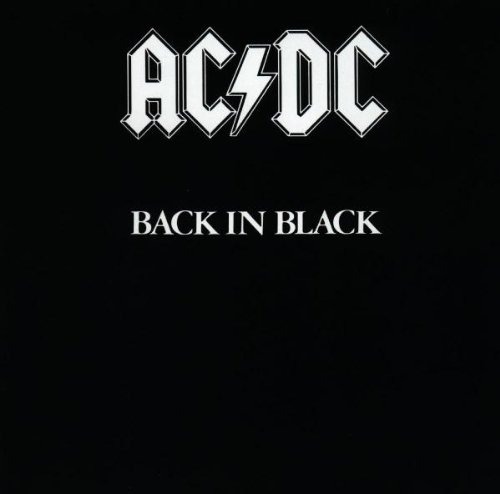 ACDC&#039;s iconic logo is front and centre on their legendary album Back in Black.