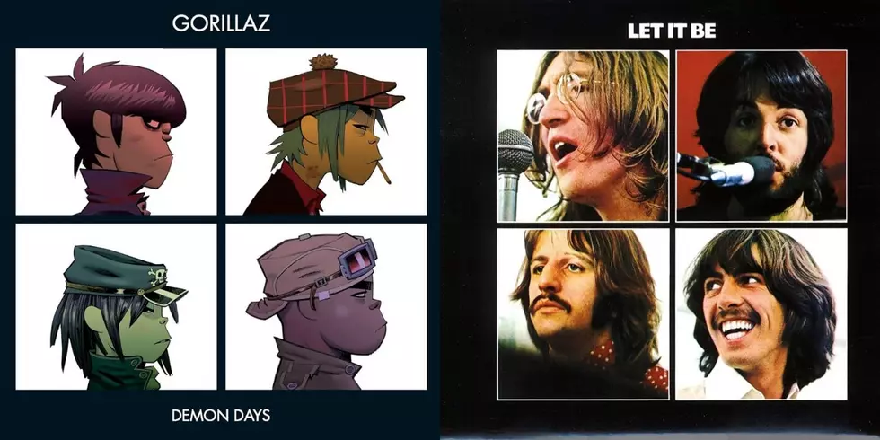 The Gorillaz riffed on the same four person picture format The Beatles used on Let it Be.