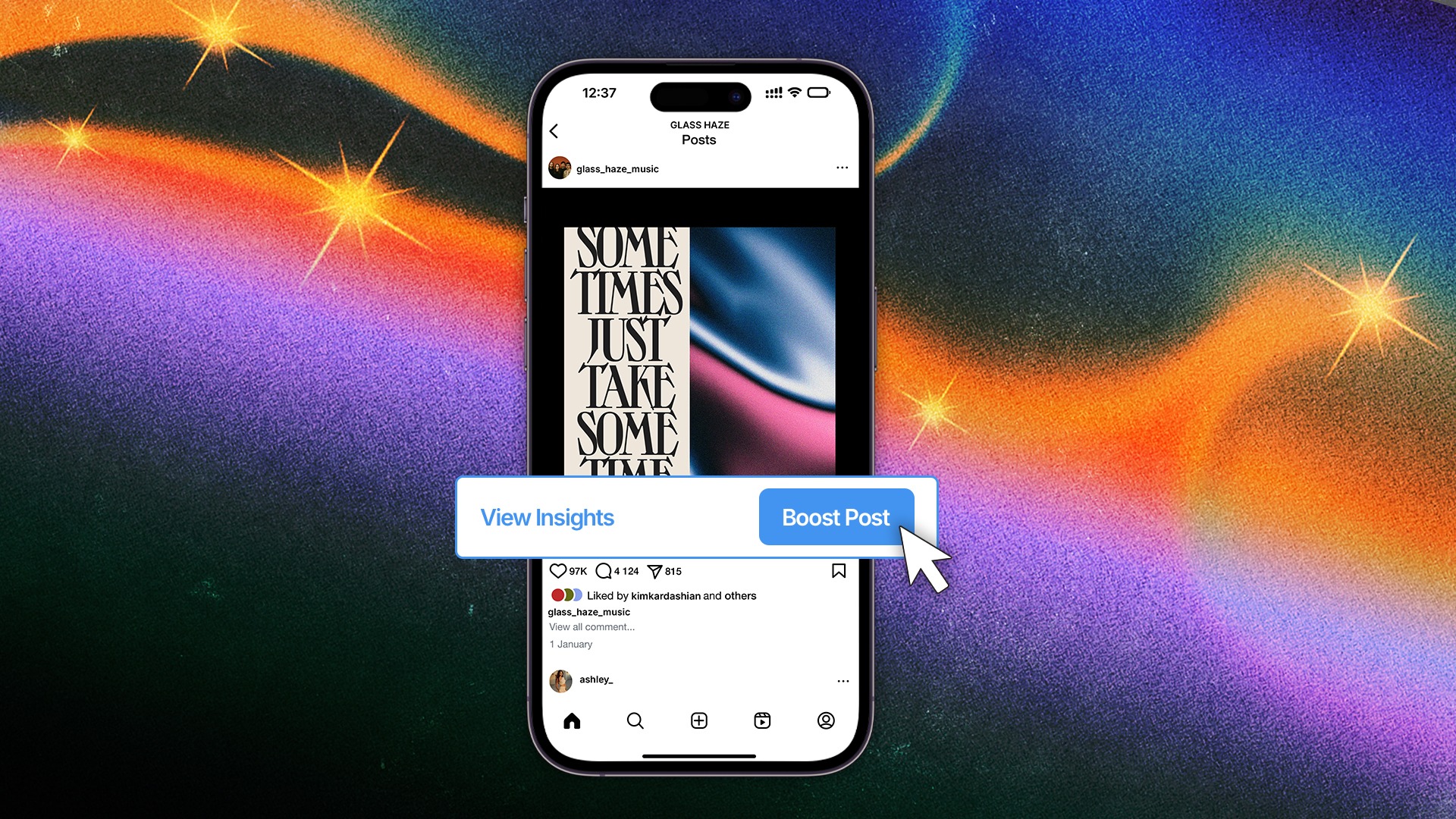 boosted post for musicians example